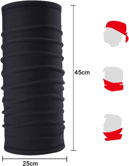 Arcweg Unisex Multi-Purpose Winter Tubular Neck Warmer with Elastic Thermal Fleece Lining for Skiing, Running, Motorcycling, and Cycling