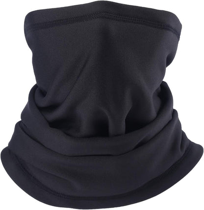 Arcweg Unisex Multi-Purpose Winter Tubular Neck Warmer with Elastic Thermal Fleece Lining for Skiing, Running, Motorcycling, and Cycling