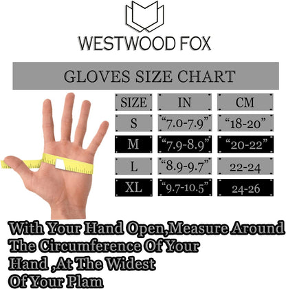 WESTWOOD FOX WFX Thermal Cycling Gloves for Touchscreen, Warm Winter Gloves, Windproof, Non-Slip Fleece Lining, Warm Gloves for Men and Women