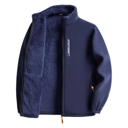 Winter Jacket New Polar Fleece Jacket Men's Autumn and Winter Season Lamb Fleece Thickened Warm Jacket Winter Men's Jacket