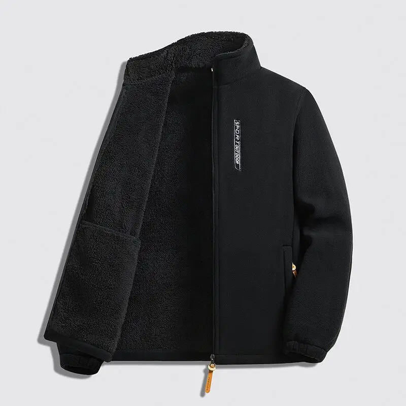 Winter Jacket New Polar Fleece Jacket Men's Autumn and Winter Season Lamb Fleece Thickened Warm Jacket Winter Men's Jacket
