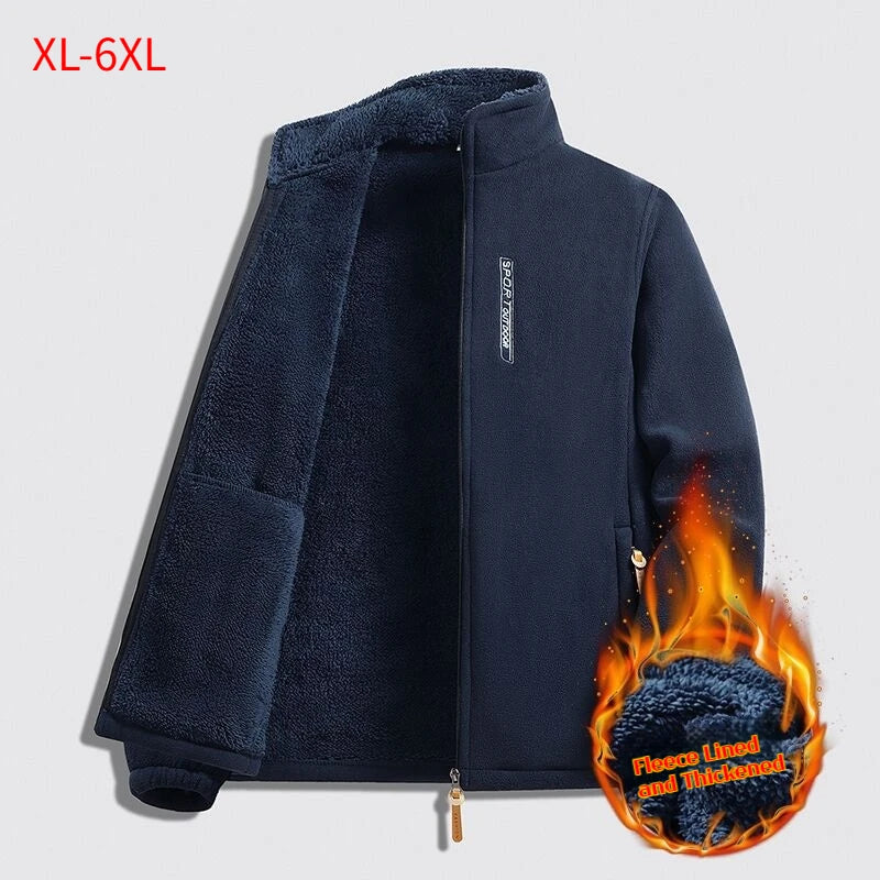 Winter Jacket New Polar Fleece Jacket Men's Autumn and Winter Season Lamb Fleece Thickened Warm Jacket Winter Men's Jacket