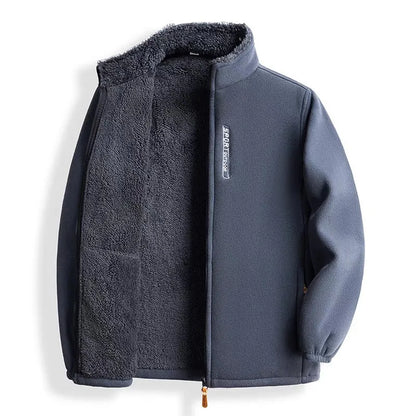 Winter Jacket New Polar Fleece Jacket Men's Autumn and Winter Season Lamb Fleece Thickened Warm Jacket Winter Men's Jacket