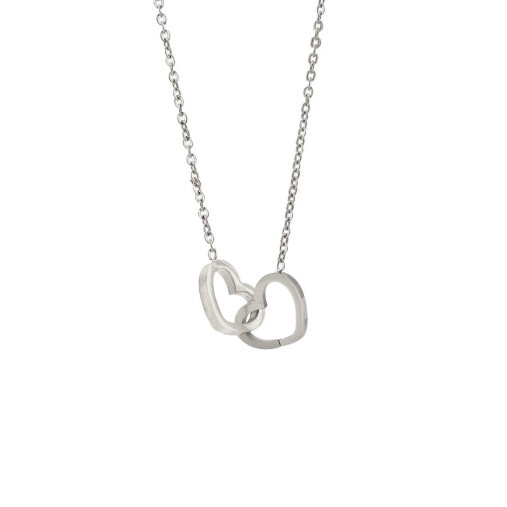 Personalized Intertwined Hearts Necklace + Eternal Rose Box