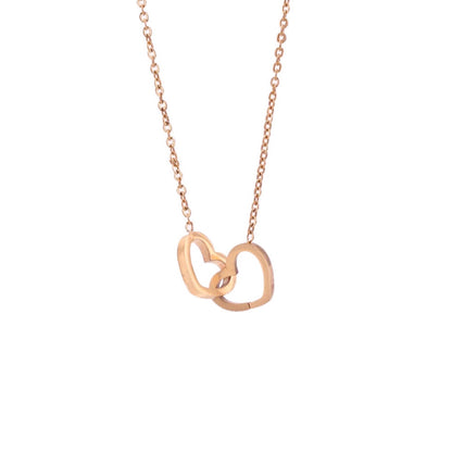 Personalized Intertwined Hearts Necklace + Eternal Rose Box